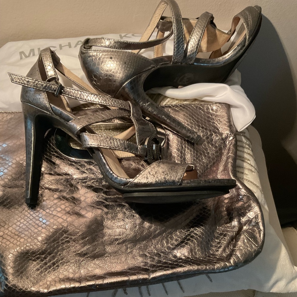 Michael Kors Silver High heels sandals